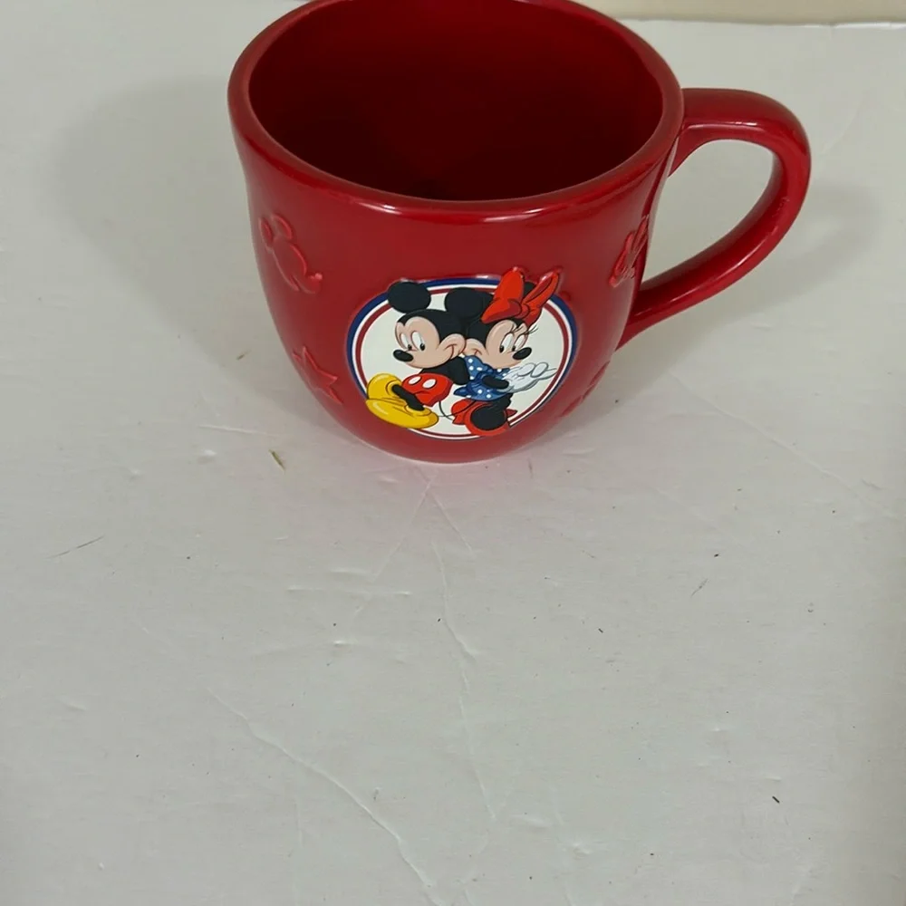 Hallmark Red Disney Minnie and Mickey Mouse Mug